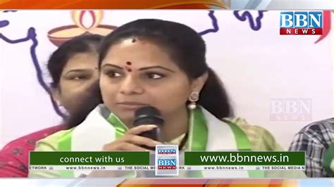 Mlc Kavitha Criticizes Cm For Calling Pm Modi As Bade Bhai Youtube