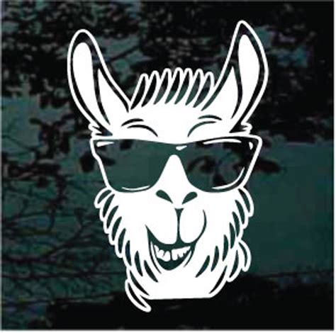 Cool Llama Car Decals And Window Stickers Personalized Decal Junky