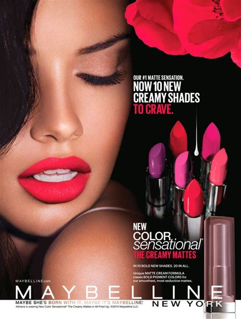 Adriana Lima For Maybelline New York Cosmetics