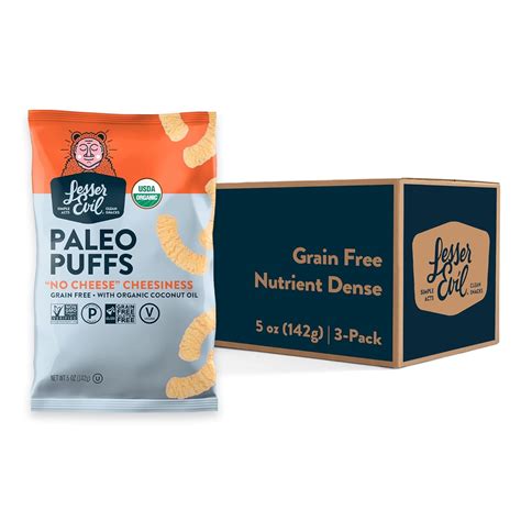 No Cheesiness Organic Paleo Grain Vegan Minimally Processed No