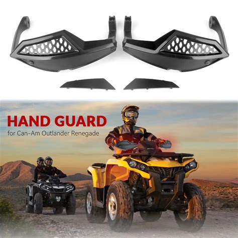 Atv Hand Guard Wind Deflector Handguard Handlebar Protector Kit For Can