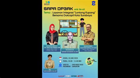 Webinar Sapa Dp Ak Jatim Seri Layanan Integrasi Lontong Kupang