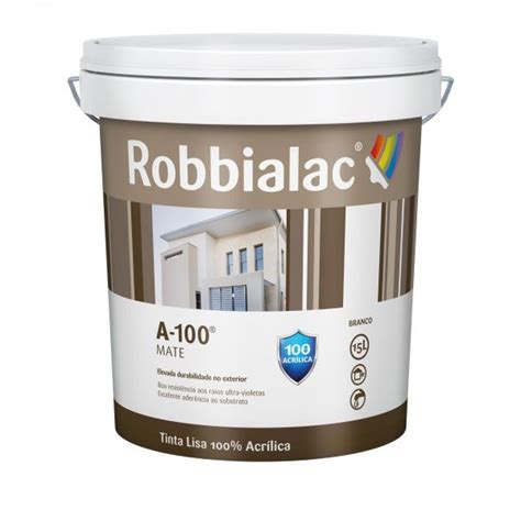 Robbialac Tinta De Exterior A 100 Branco 15L 82567951 KuantoKusta