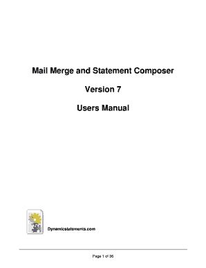 Fillable Online Mail Merge And Statement Composer Fax Email Print