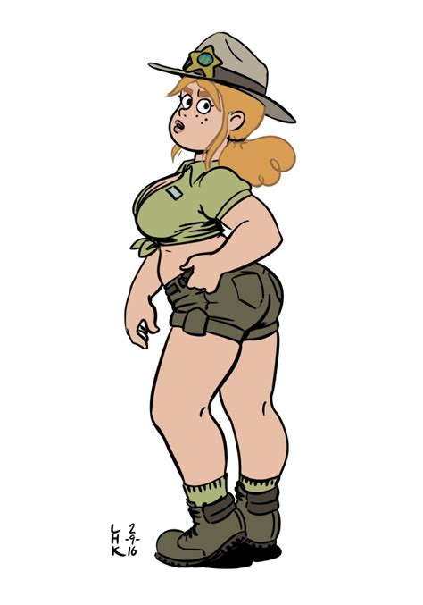 Rule 34 1girls Ass Big Breasts Breasts Cleavage Female Female Only Lhk Park Ranger Ranger