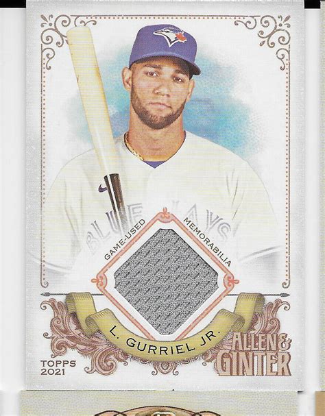 2021 Topps Allen Ginter Full Sized Relics Lourdes Gurriel Jr Toronto