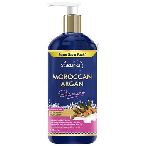 St Botanica Moroccan Argan Hair Shampoo Buy Pump Bottle Of 600 0 Ml Shampoo At Best Price In