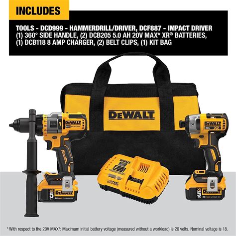 Kit Combinado Dewalt Flexvolt Advantage V Max Con Taladro Percutor Y