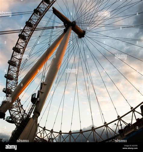 The London Eye Millennium Wheel On London S South Bank In The Evening