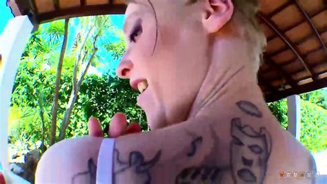 Blonde Gets Fucked At The Same Time With A Hard Cock And A Dildo