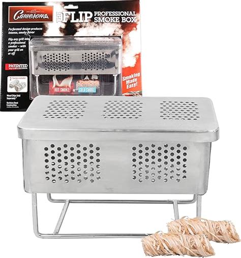 Camerons Products BBQ Smoker Box For Hot And Cold Smoke Stainless