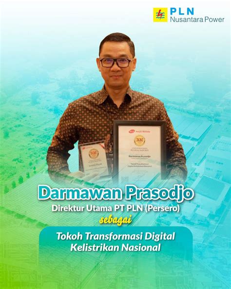 Direktur Utama PT PLN Persero Dinobatkan Sebagai Tokoh Transformasi