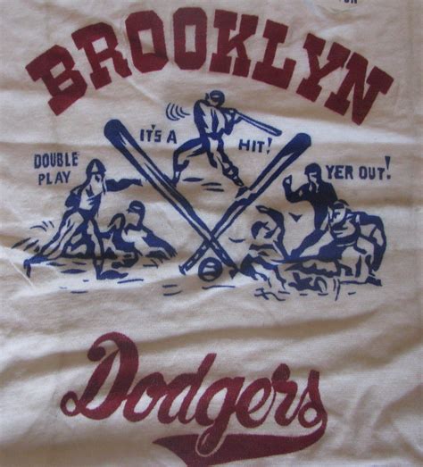 Lot Detail - VINTAGE BROOKLYN DODGERS "TEE" SHIRT