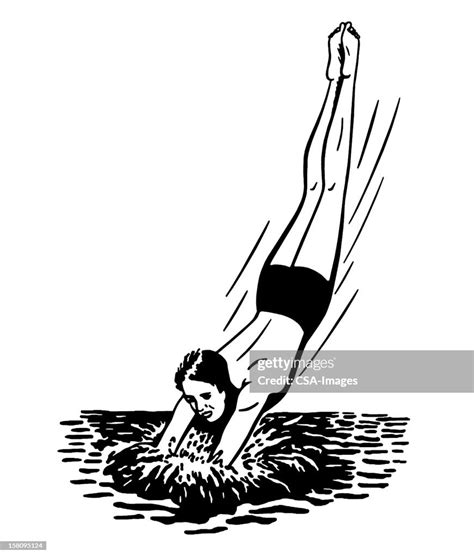 Man Diving Into Water High Res Vector Graphic Getty Images