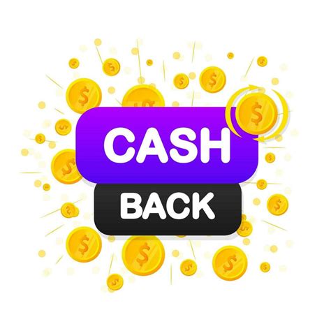 Cashback Concept Logo Cash Back Green Banner On White Background