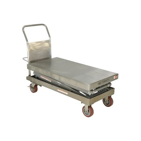 Vestil Cart D Ts Pss Partially Stainless Steel Hydraulic Elevating