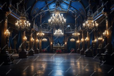 Paint A Scene Of A Lavish Victorian Ballroom Premium Ai Generated Image