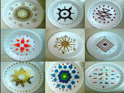 Thermocol Aarthi Plates Artsy Craftsy Mom