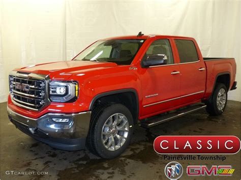 Cardinal Red Gmc Sierra Slt Crew Cab Wd