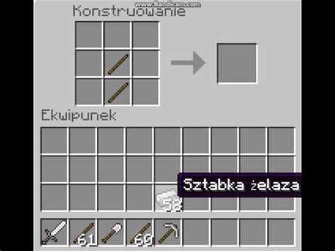 Jak Zrobi Miecz Kilof Siekierk I Motyk W Minecraft Youtube