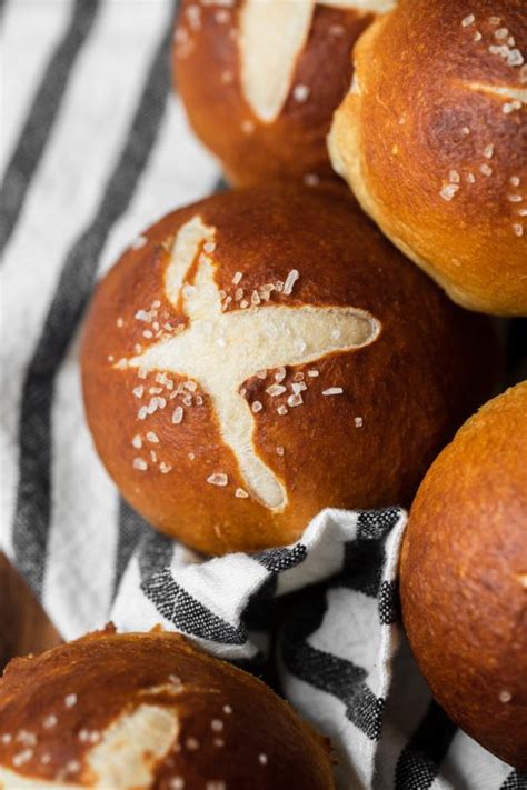Easy Pretzel Rolls Bread Baking Babe
