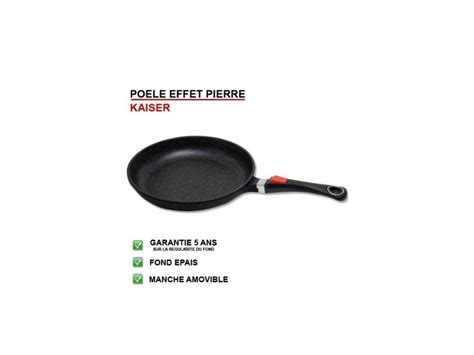 Poele 24cm Induction Fonte D Alu Effet Pierre Kaiser Ref 3053