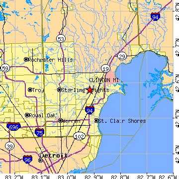 Clinton, Michigan (MI) ~ population data, races, housing & economy