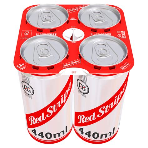 Red Stripe Jamaica Lager Beer 4 X 440ml Cans Beer Iceland Foods