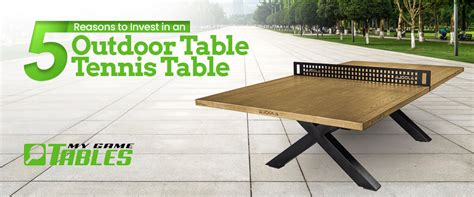 5 Reasons to Invest in an Outdoor Table Tennis Table