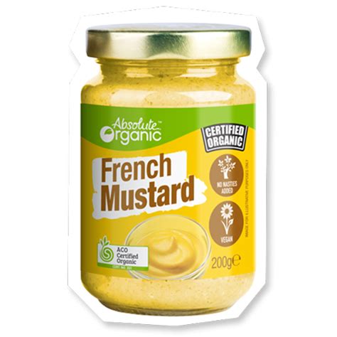 French Mustard 200g Absolute Organic