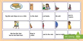 Phase 3 Pictures And Captions Matching Worksheets Phase 3