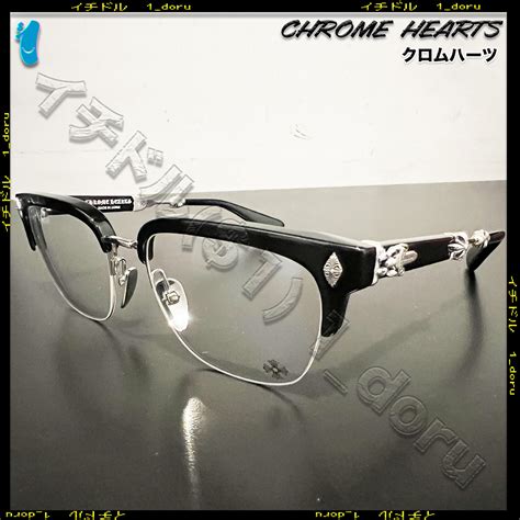 クロムハーツ Evangelist ダガー メガネ 眼鏡 Black Silver Chrome Heartsメガネ 72093694【buyma】