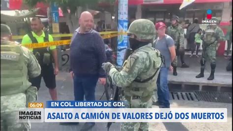 Asesinan a dos custodios en asalto a camioneta de valores Imagen Televisión