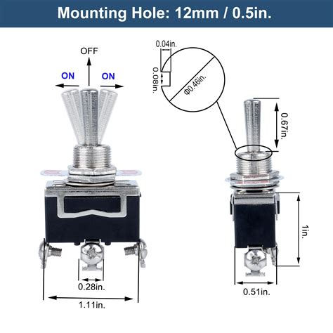 Snapklik Dmwd Pcs Latching Heavy Duty Rocker Toggle Switch Spdt