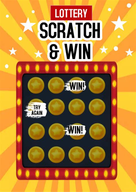 Lottery Scratch And Win Flyer Template Postermywall