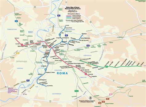 Rome Metro Map Printable