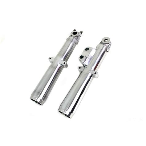 V Twin 41mm Glide Fork Slider Set Polished 24 1388 Vital V Twin Cycles