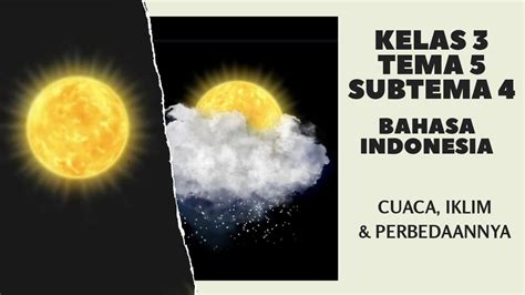 Cuaca Iklim Dan Perbedaannya Kelas Tema Subtema Bahasa