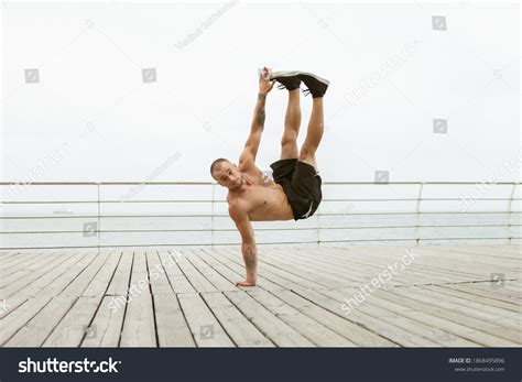 Muscular Bodybuilder Fitness Man Naked Torso Stock Photo Edit Now