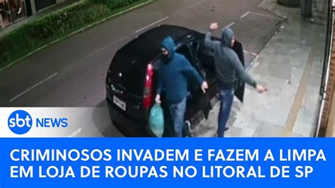 Ladrões driblam alarme invadem e roubam loja de roupas no Litoral de