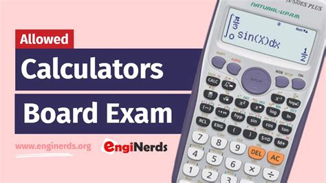 What Are The Allowed Calculators For Engineering Board Exam In The