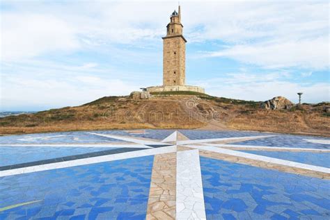 Lighthouse Tower of Hercules, La Coruna, Galicia Stock Image - Image of ...