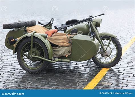 Military Motorcycle Of The Soviet Army Stock Photography ...