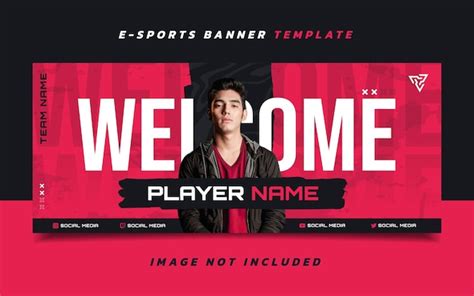 Premium Vector New Player Esports Gaming Banner Template With Logo