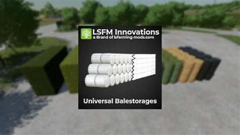 Lsfm Universal Bale Storage V1002 Fs22 Mod Farming Simulator 22 Mod