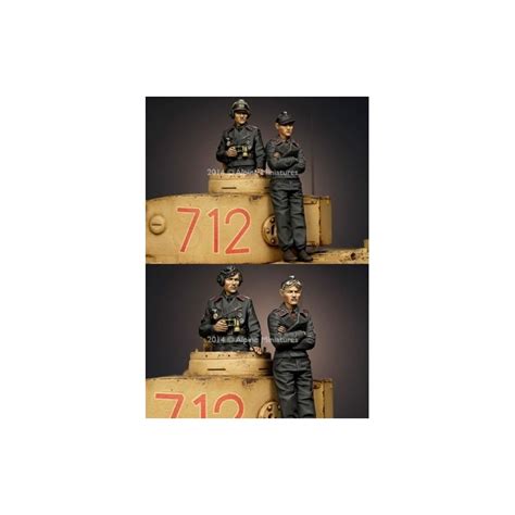 Alpine Miniatures Panzer Commander Set Figures Scale