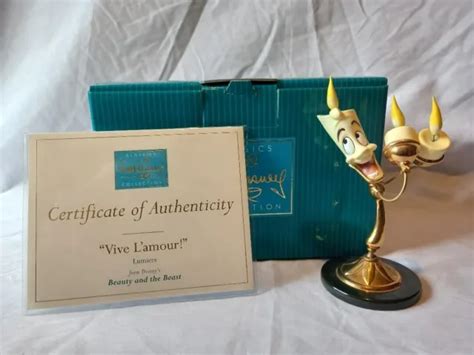 Rare Walt Disney Classics Collection Vive L Amour Lumiere Figure