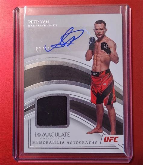 Panini Immaculate Ufc Petr Yan Memorabilia Autograph Ebay