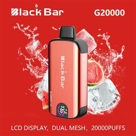 2024 E Cigarette 20K Vaper 20000 Puffs Black Bar Dual Mesh Randm