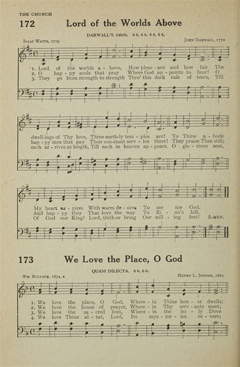 The Parish School Hymnal 173 We Love The Place O God